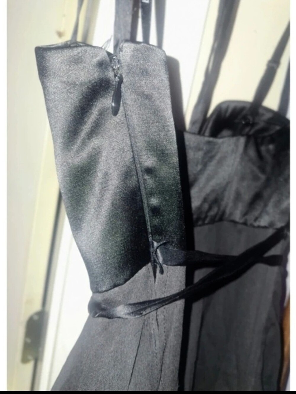 Bebe Black Chiffon Bustier Mini Dress XS (New with Minor Defect) - Picture 5 of 8